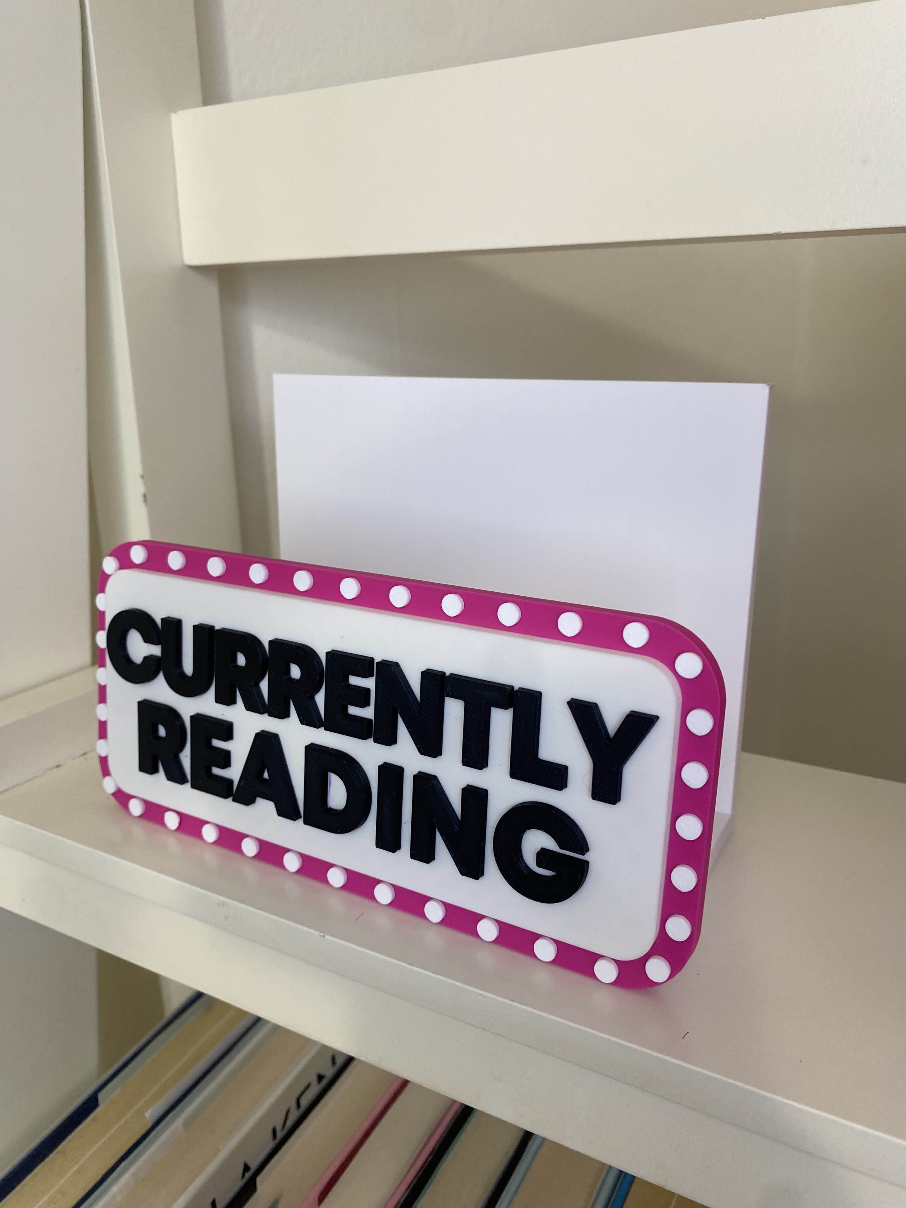 CUSTOM "Currently Reading" Book Display