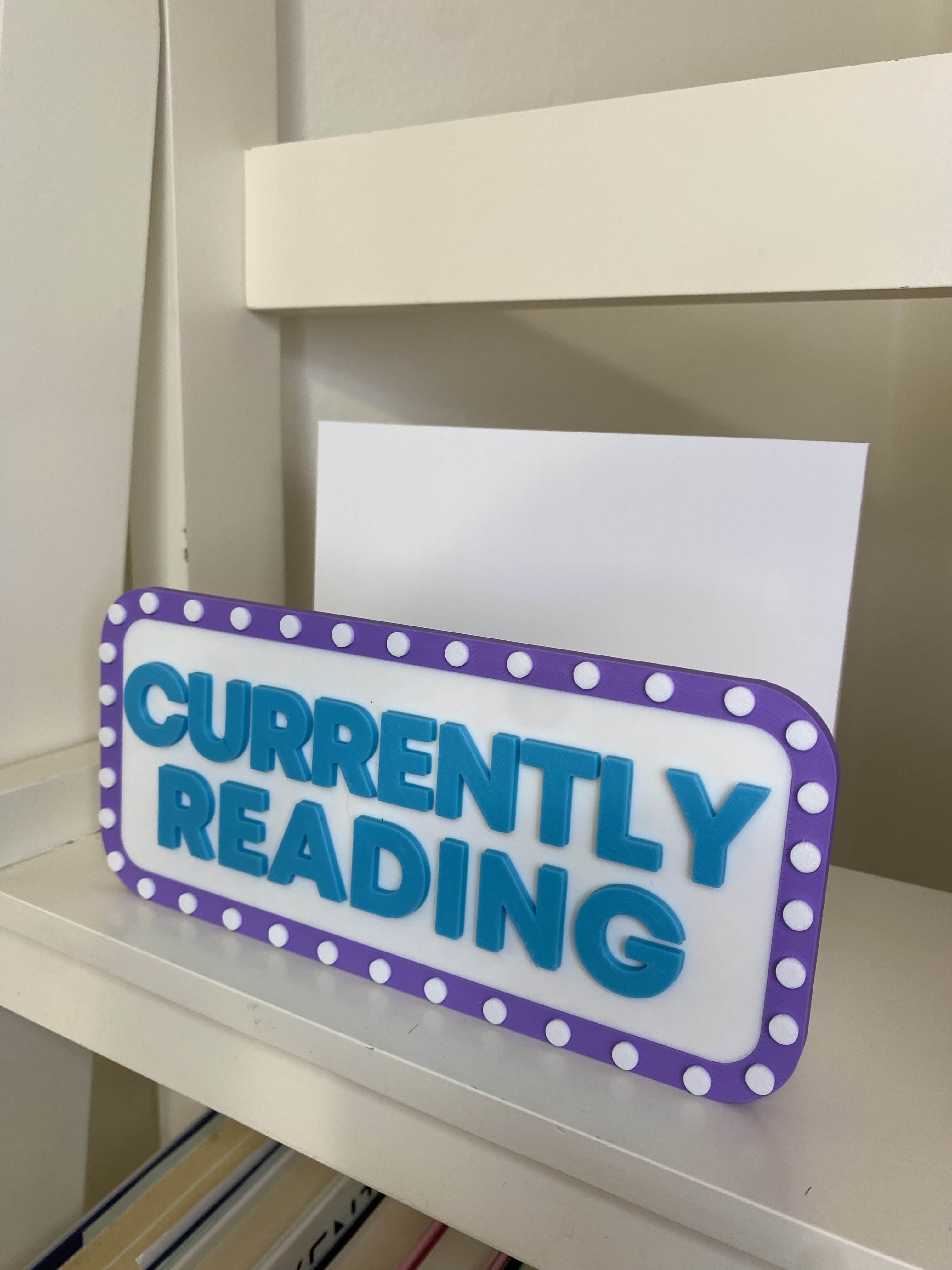 CUSTOM "Currently Reading" Book Display