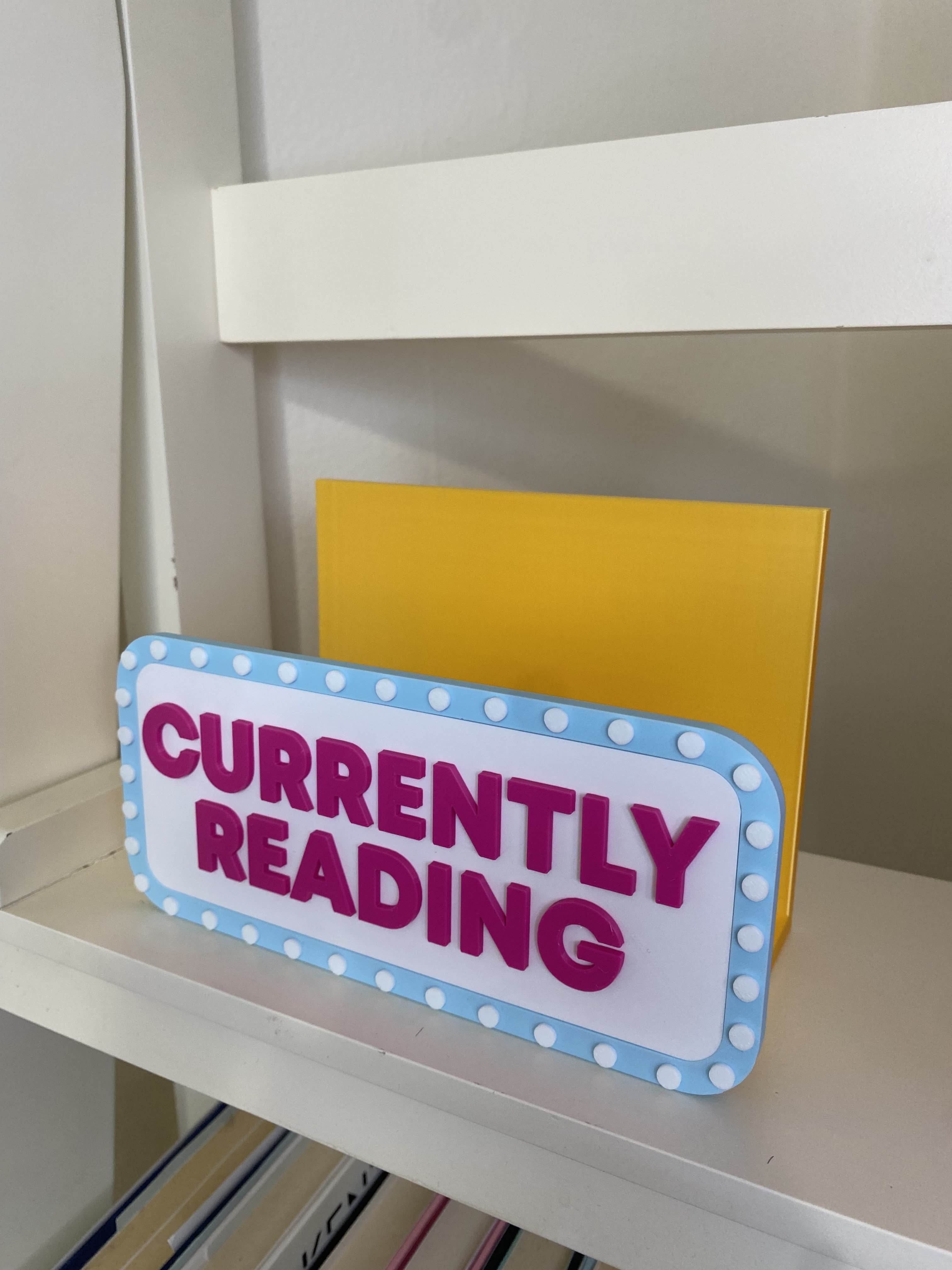 CUSTOM "Currently Reading" Book Display