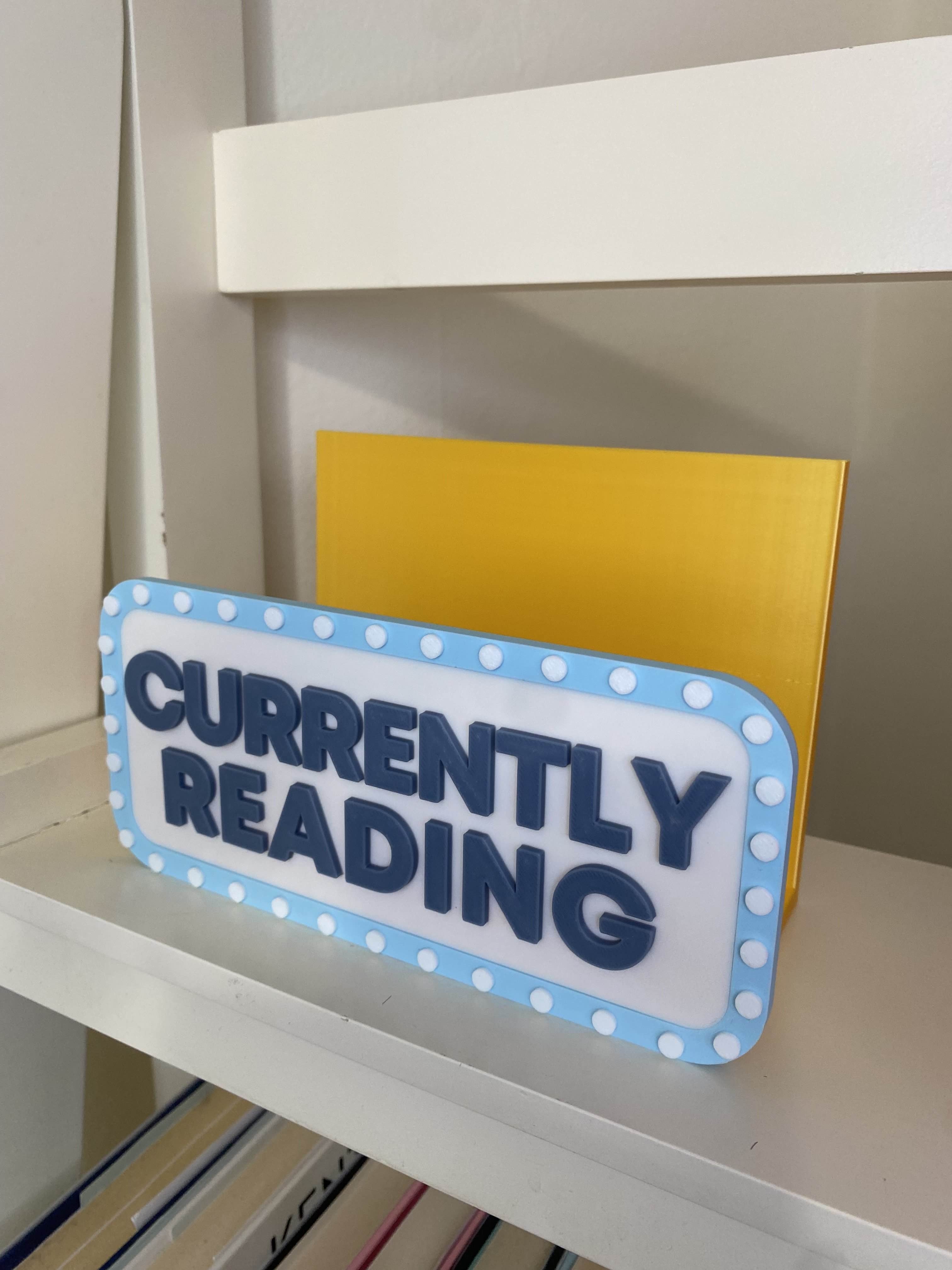 CUSTOM "Currently Reading" Book Display