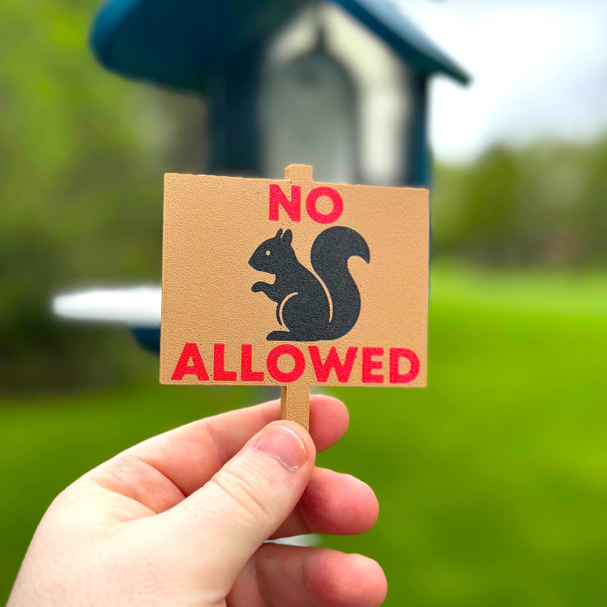 No Squirrels Allowed Bird Buddy Extender