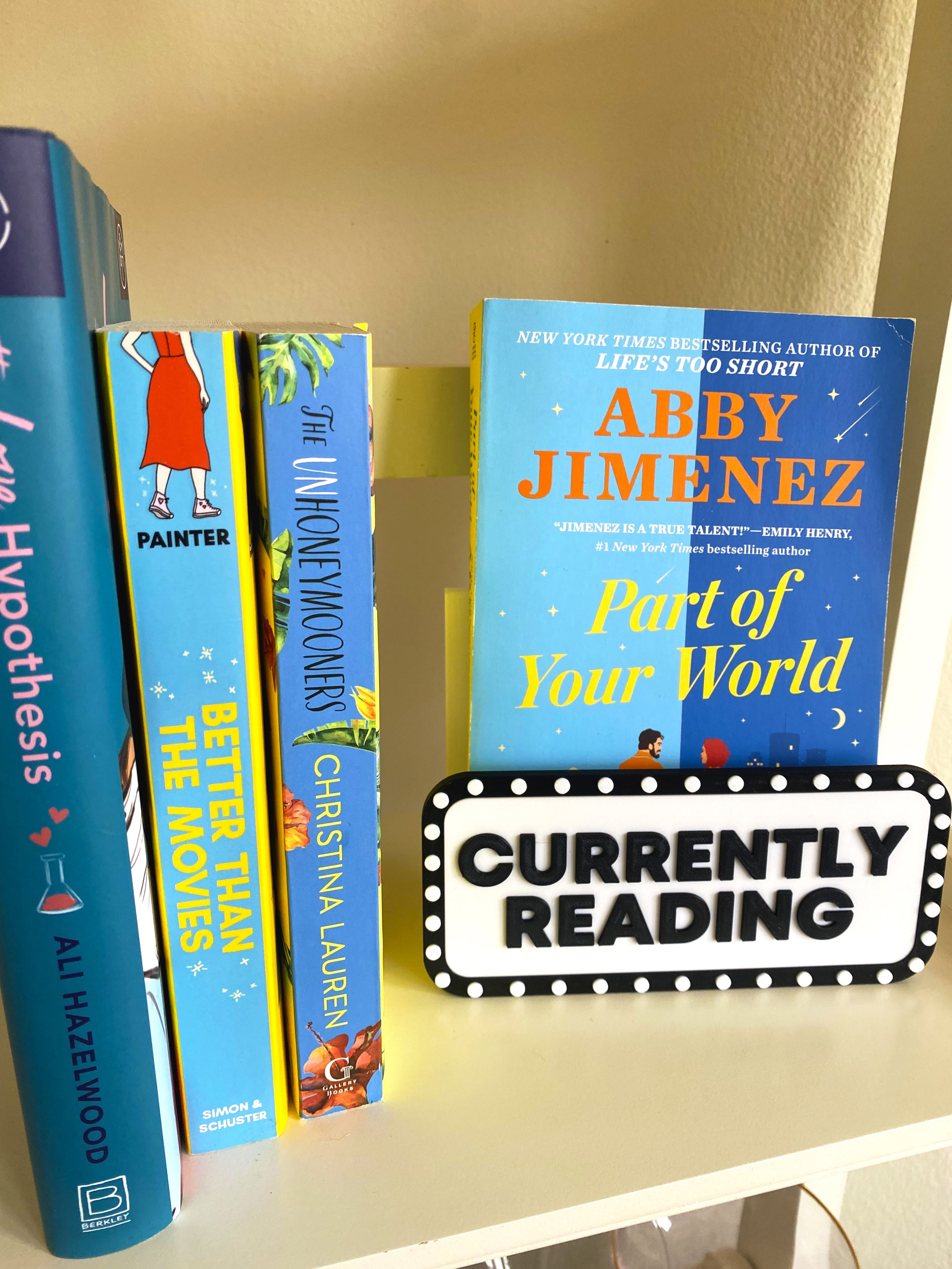 "Currently Reading" Book Display