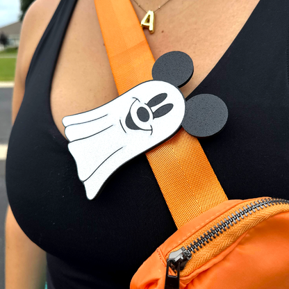Ghost Mickey Mouse Body Bag Charm