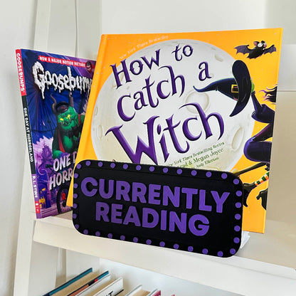 Halloween "Currently Reading" Book Display