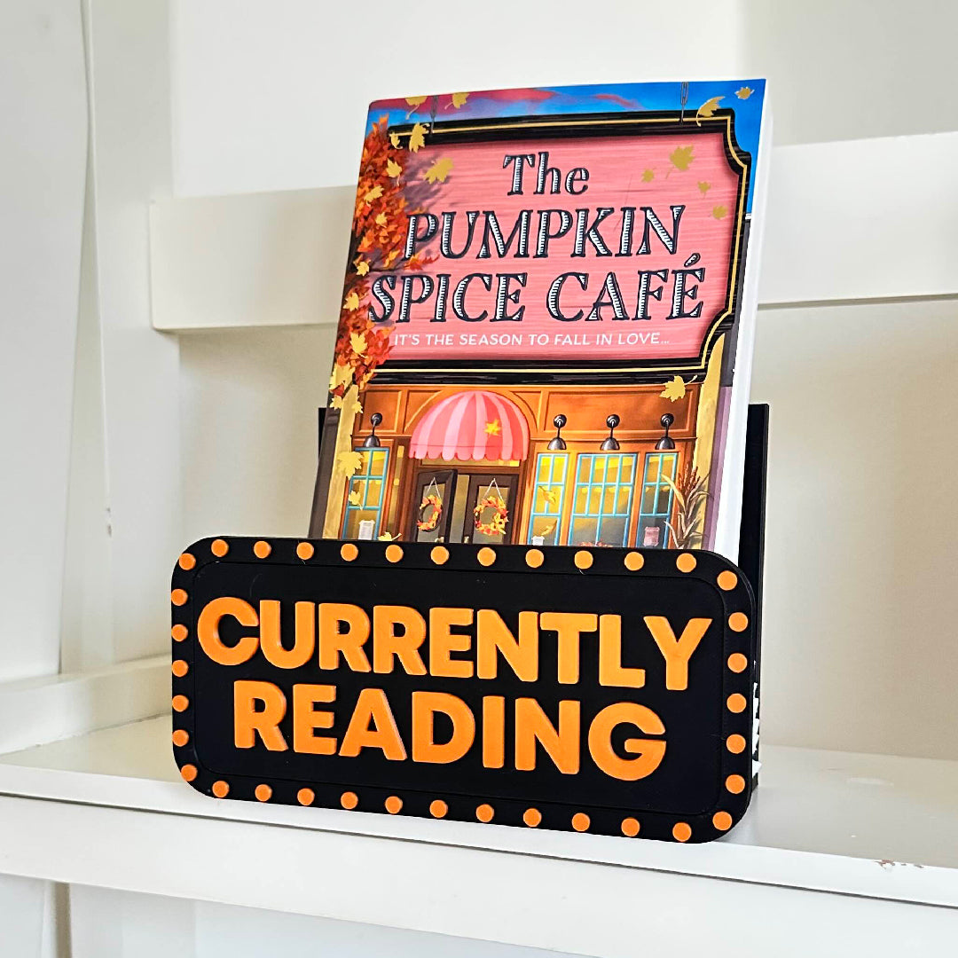 Halloween "Currently Reading" Book Display