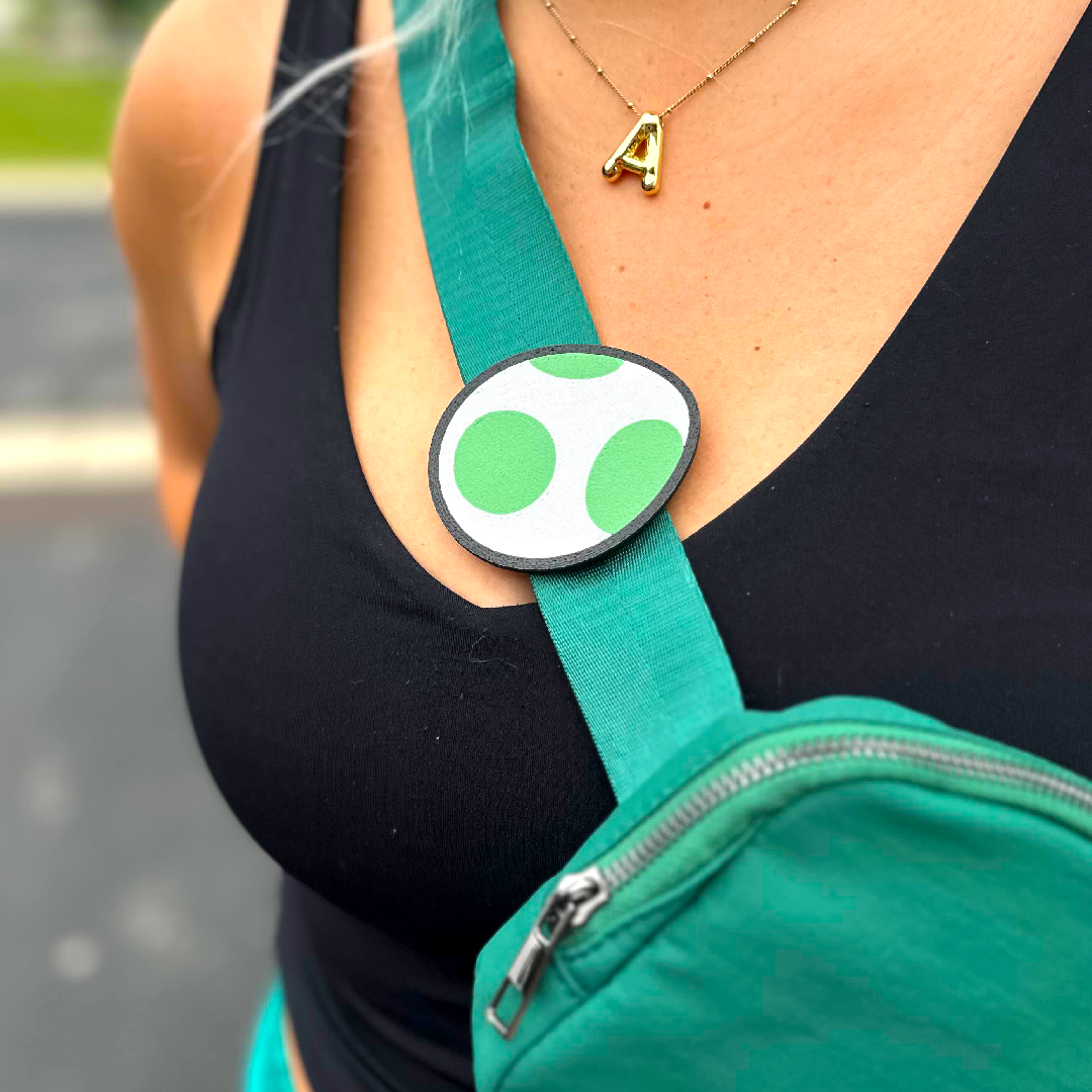 Green Yoshi Egg Body Bag Charm