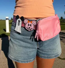 Pastel Pumpkin Minnie Mouse Body Bag Charm