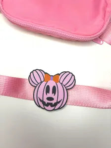 Pastel Pumpkin Minnie Mouse Body Bag Charm