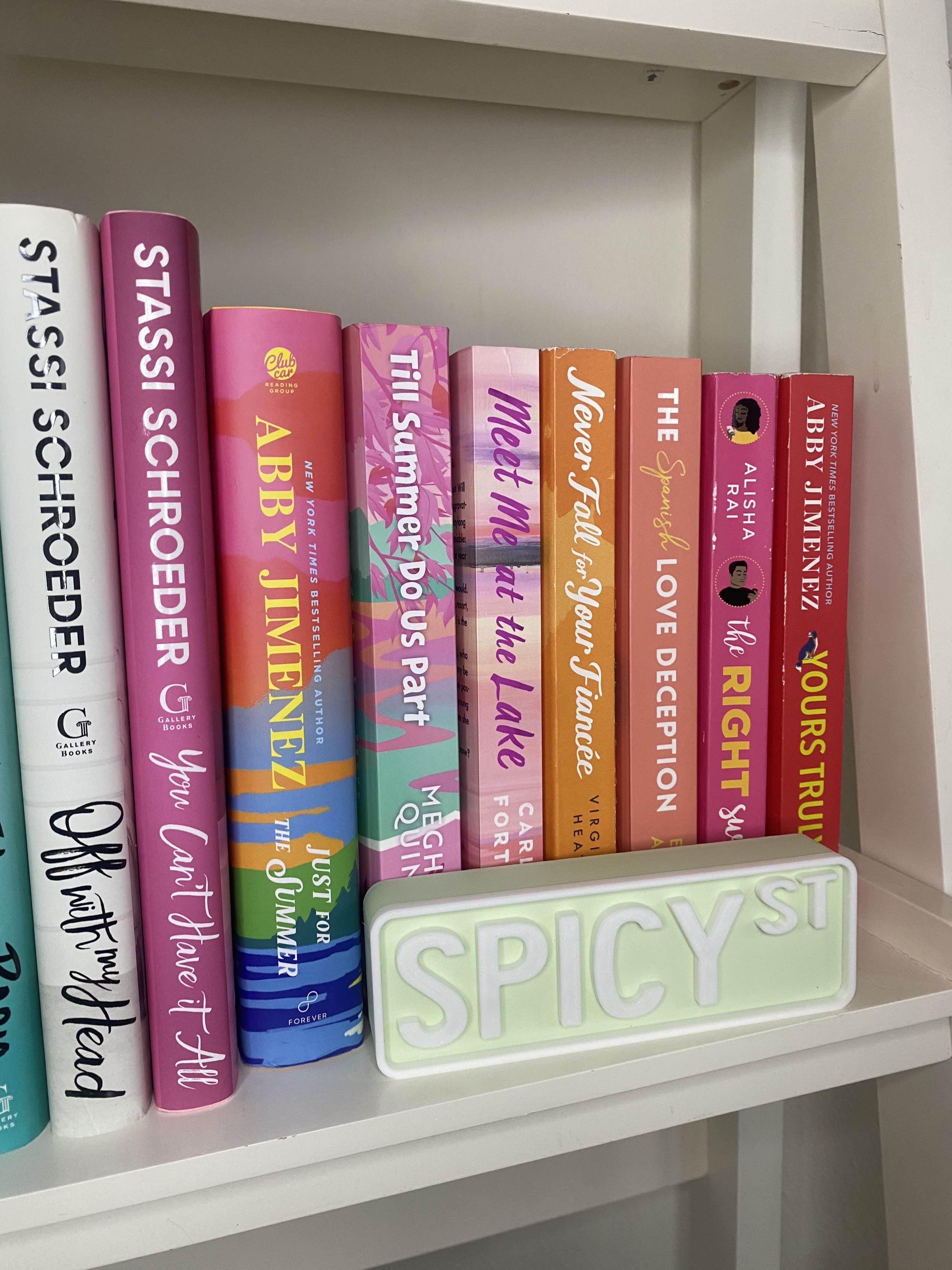 Bookshelf Street Sign